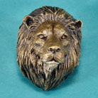 African Lion Bronze Drawer or Cabinet Pull