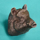 Wild Boar Bronze Drawer or Cabinet Pull